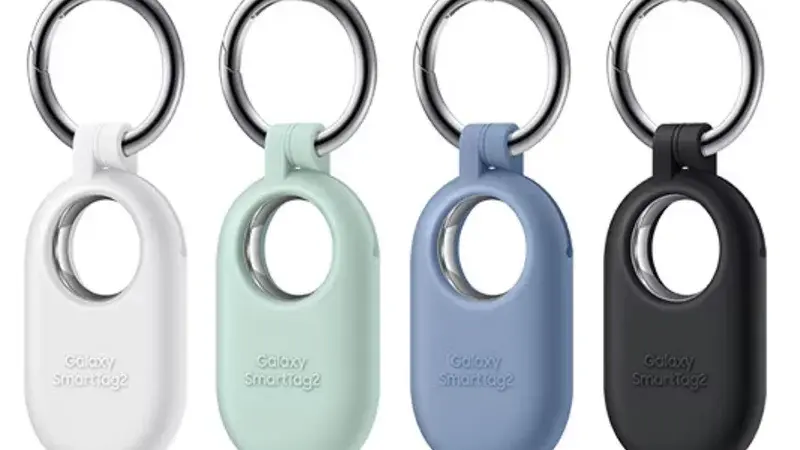 Samsung SmartTag 2, pelacak Bluetooth generasi sebelumnya yang kini dirumorkan akan segera digantikan oleh SmartTag 3.